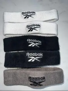 5個セット　Reebok ヘッドバンド ホワイト ブラック　グレー　リーボック