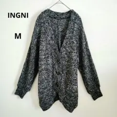 INGNI イング ニット カーディガン ブラック グレー 長袖 M 秋 冬