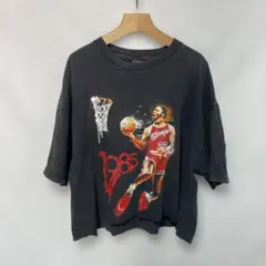 the freshnesマイケルジョーダン リメイク　Tシャツ 黒　フェードのサムネイル