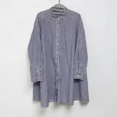 bulle de savon シャツワンピース ストライプ 日本製