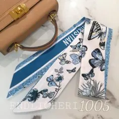 【SALE】リボンスカーフ　バッグスカーフ　バッグチャーム1005＃