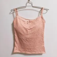 SHEIN 花柄キャミソール カップ付き ピンク