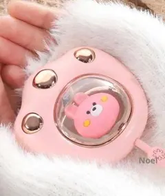 ハンドウォーマー 充電式携帯カイロ グリーン うさぎさん ホッカイロ ポケット