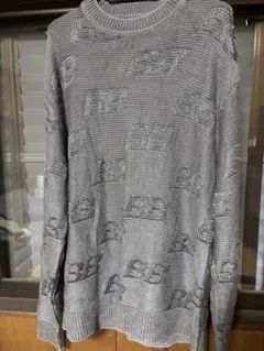 BALENCIAGA グレー ロゴニットセーターのサムネイル