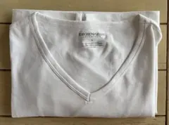 EMPORIO ARMANI VネックTシャツ ホワイト S