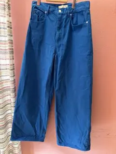 ユニクロ×MARNI バギーパンツ　27 青