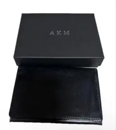 AKM 二つ折り財布 ブラックのサムネイル