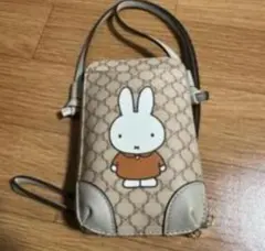【美品】ミッフィー ショルダーバッグ スマホ収納