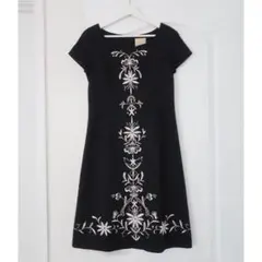 Sybilla シビラ 刺繍ワンピース M ブラック