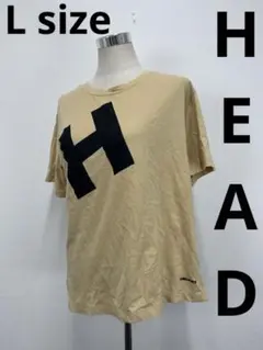 HEAD⭐︎プリントロゴ入り⭐︎ゆったり⭐︎肌触り抜群⭐︎半袖TシャツL【中古】C85のサムネイル