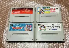 【SFCソフト4本セット・任天堂・ファミコン】ua