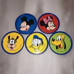 Disney キャラクター コースター 5枚セット 日本製