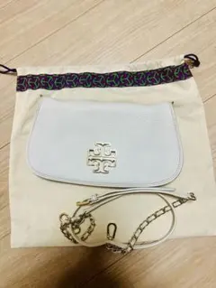 美品Tory Burch ホワイトショルダーバッグ