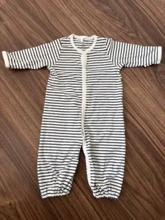 お値下げ！PETIT BATEAU ストライプロンパース 6m