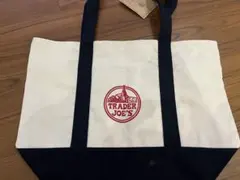TRADER JOE'S トートバッグ アイボリー/ネイビー