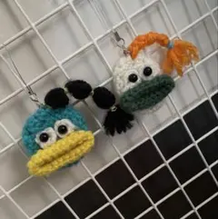 アミグルミキャラクター ストラップ 2個セット