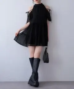 最終値下げ‼️ NICE CLAUP アメスリチュニック/ミニワンピース