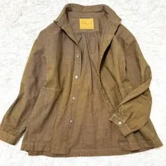 タグ付✨定価3.1万 イチアンティークス リネン チェックジャケット 