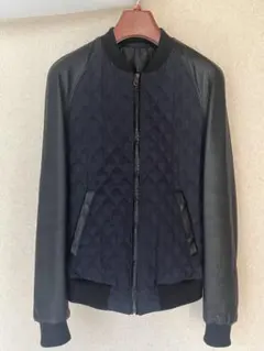 超美品！！DOLCE&GABBANA メンズ　レザーキルティング　ブルゾン44