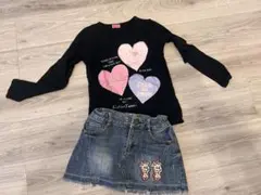 SISTER JENNI ハートプリントセット⬜︎140