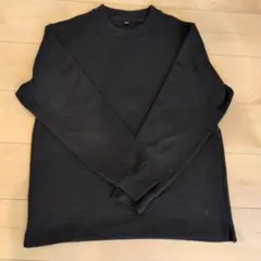 ユニクロ ソフトニットフリースクルーネックT　長袖　L　黒