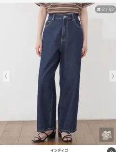 ハニーズ　新品 ストレートパンツ インディゴ Lサイズ