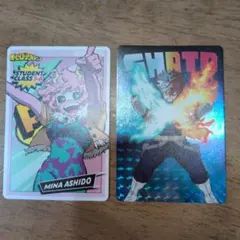 ヒーローズチップス3 レア 僕のヒーローアカデミア　轟焦凍　芦戸三奈