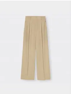 新品未使用 ハイウエストカラーストレートスラックス