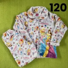 ディズニープリンセス  フリース　キッズ　パジャマ　120