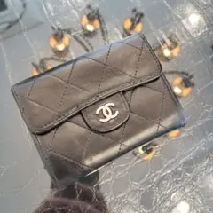 最終値下げ❗️ CHANEL ノベルティキルティングバッグ ブラック ミラー