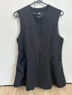 coca コカ　ペプラム　ジレ　ベスト　L size