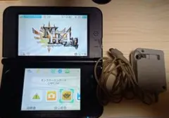 NINTENDO 3DS LL グレー 本体　充電器　ケース