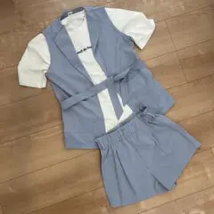 SHEIN ライトブルー セットアップ 10Y