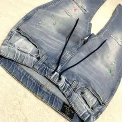 SURT × BIG JOHNペイント加工 ハイパワーストレッチデニムSのサムネイル