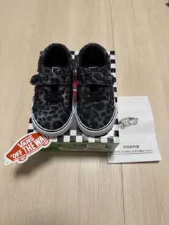 新品VANS ベビーシューズ　OLD SKOOL ブラックレオパード 13cm