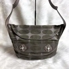 未使用級✨ヒロコハヤシ ホーボー 水玉 キャンバス ワンショルダーバッグ