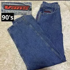 希少　90's OLD バンズ　デニムパンツ 濃紺　ゆるダボ系　スケーター