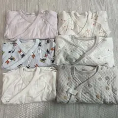 専用！【まとめ売り】ベビーロンパース長袖⭐︎サイズ60 ⭐︎ユニクロ等⭐︎6点セット