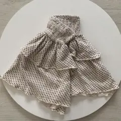 ZARA kids ティアード　ミニスカート　フリル　シャーリング　ドット