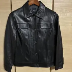 ARTICLE article 黒 ラムレザージャケット　Mサイズ