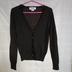 ナチュラルビューティーベーシック　カーディガン　ブラック　M