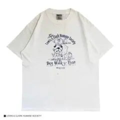 80s 90s ONEITA Lサイズ 半袖 Tシャツ ヴィンテージ 犬