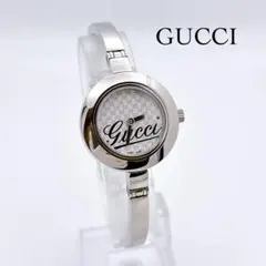 Lサイズ【訳あり美品・電池新品】GUCCI 105 GG ラウンド バングルのサムネイル