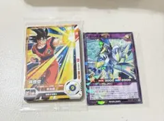孫悟空 Rカード & ドラゴンボールスーパーダイバーズと遊戯王カード