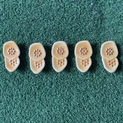 京焼清水焼　陶器製 花模様 箸置き 5個セット