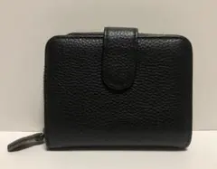 メンズ　黒　本革　カードケース ファスナー式