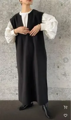 キーネックロングベストワンピースのサムネイル