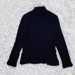 HIROKO BIS 長袖ニット M ウール ヒロココシノ 花柄 レースのサムネイル