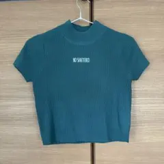 ANAP クロップド プチハイネック刺繍リブトップスのサムネイル