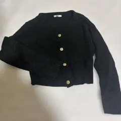 ムルーア　カーディガン　黒　セーター